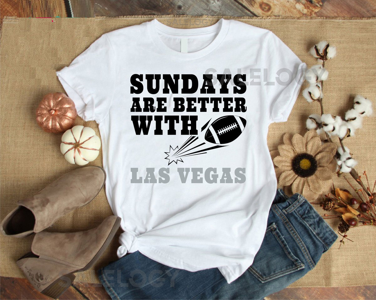 Las Vegas Raiders Shirt Sundays Are Better with Football Shirt Las Vegas Apparel Game Day Shirt Soft Cotton Shirt Quote Shirt_488