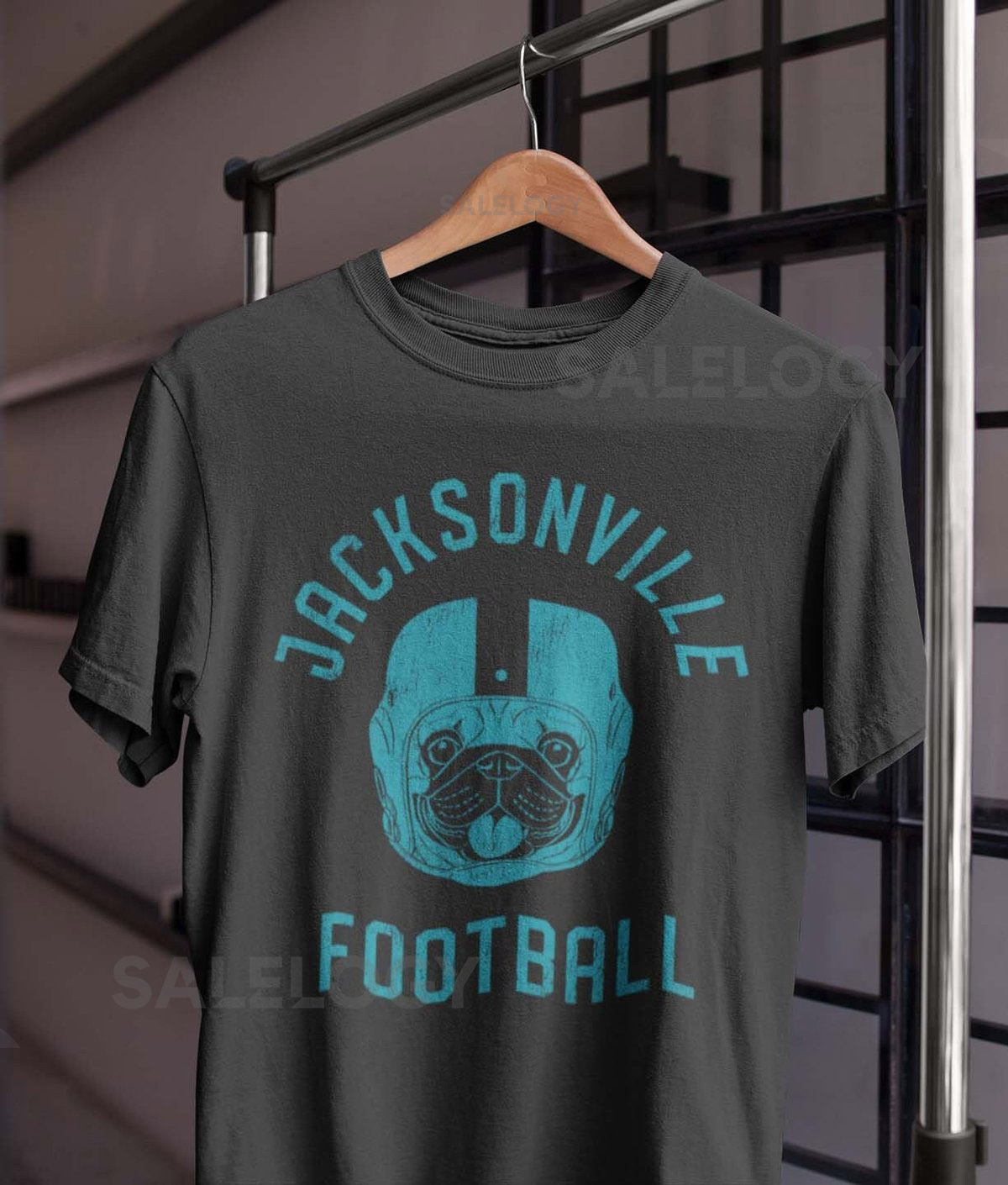 Jacksonville Football Pug T-Shirt Dog Lover Gift for Jacksonville Jaguar_603
