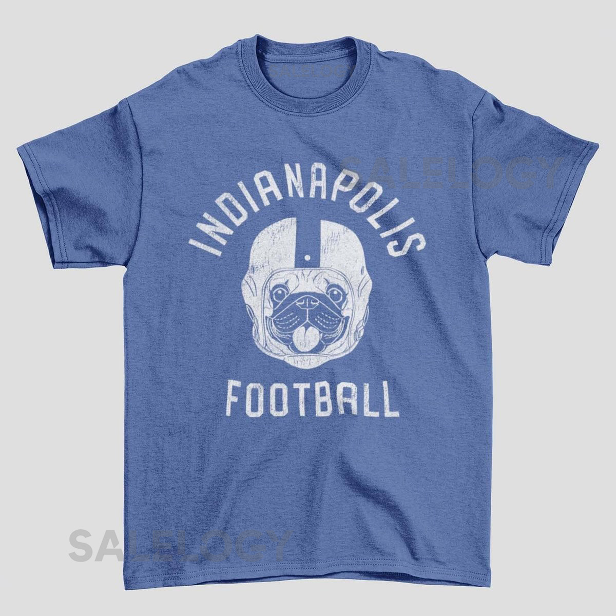 Indianapolis Football Pug T-Shirt Dog Lover Gift for Indianapolis Colt_509