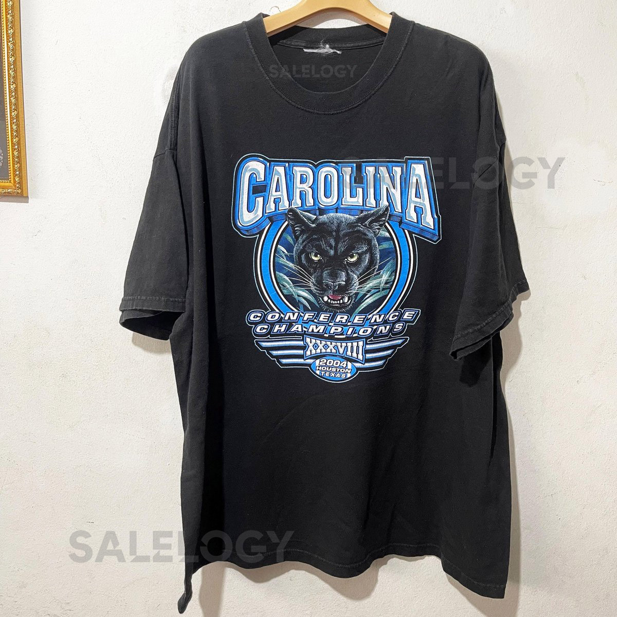Vintage 2004 Carolina Panthers T-Shirt Conference Championship NFL Football Tee Size XXL_908