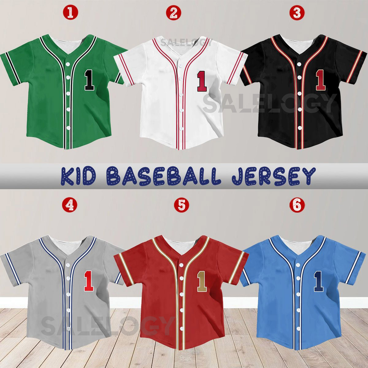 Personalized Name and Number Kid Baseball Jersey Custom Name Number Youth Baseball Shirt Baseball Jersey For Baseball Fans Lovers_295