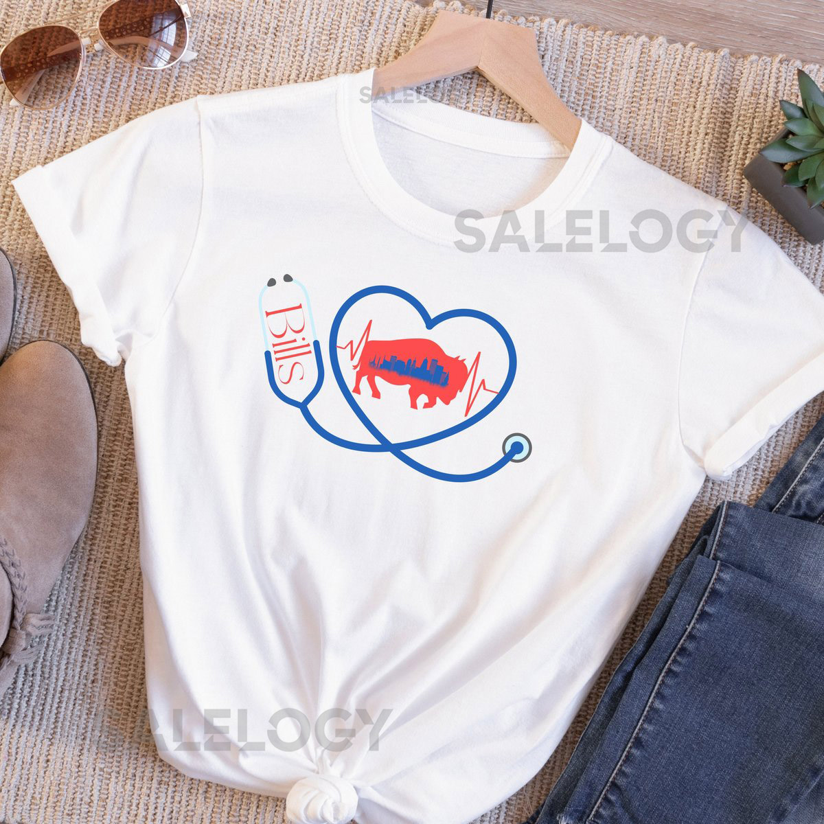 Unisex Heavy Cotton Tee Buffalo Bills Tshirt American Football Buffalo Bill Gift Nurse Gift_878