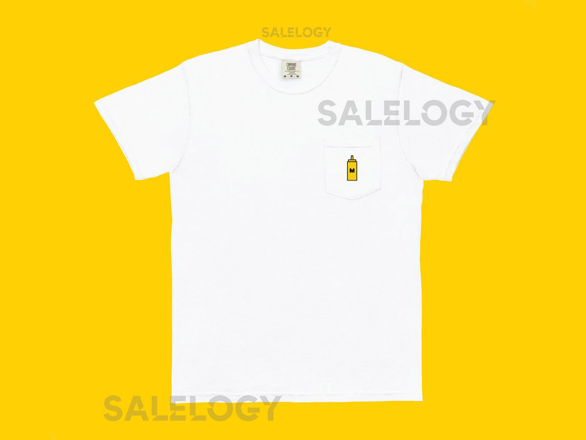 Mustard Adult Heavyweight Pocket T-Shirt Hot Dog Race Baltimore Orioles Cute Sports Shirts_470