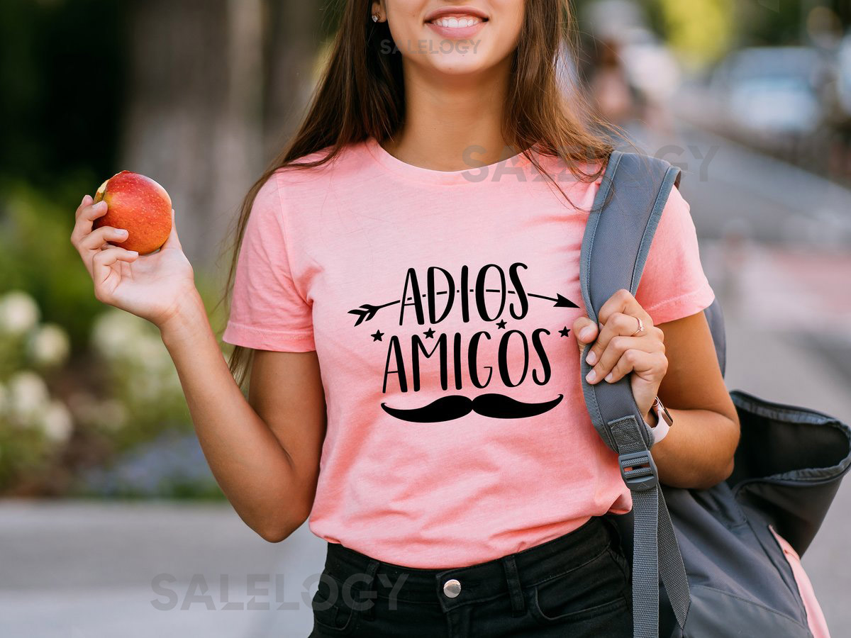 Adios Amigos T-Shirt - Customized Graphic Unisex Tee - Farewell Party Tee - Parting Gift - Good Bye Summer Vacation Tee - Farewell Gift_25
