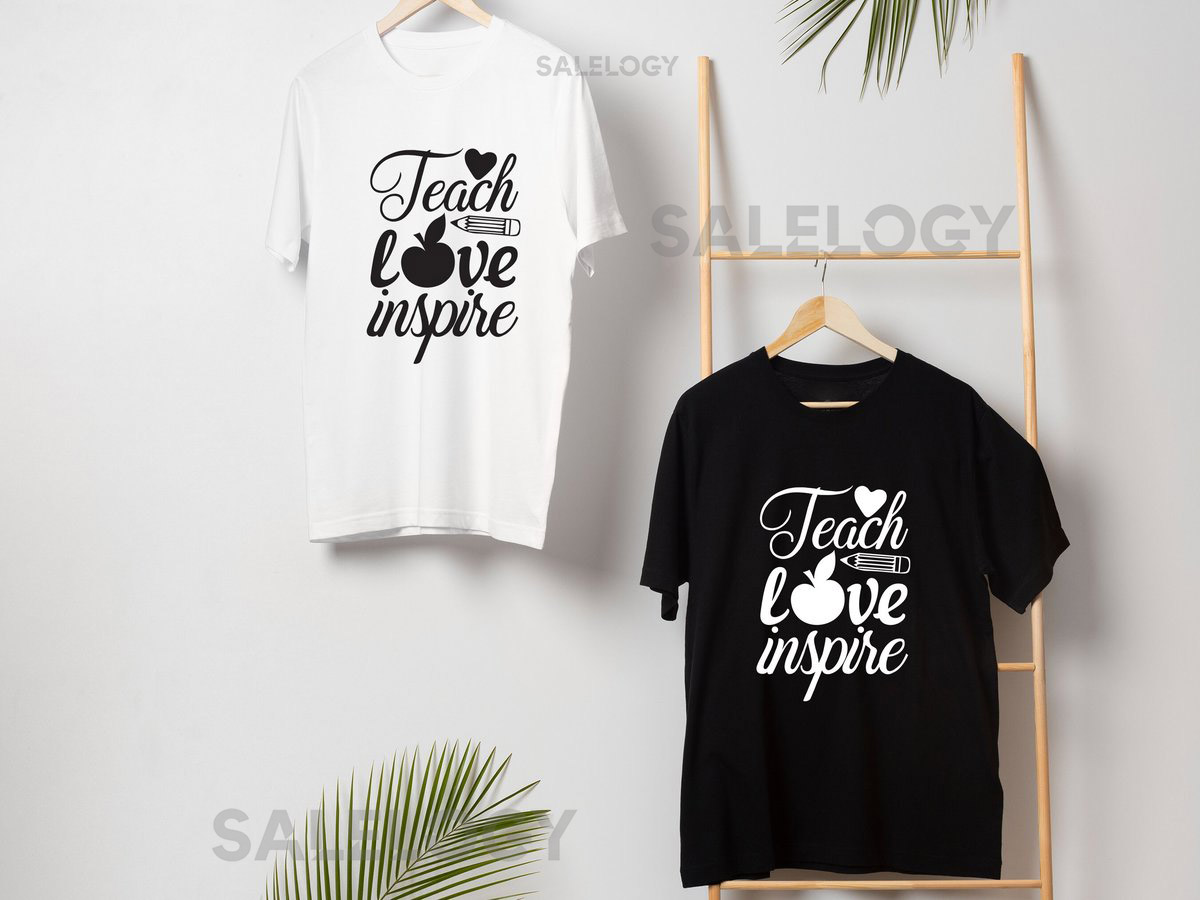 Teach Love Inspire T-Shirt - Customized Graphic Unisex Tee - Educator - Teacher Appreciation Tee - Classroom Heroes -Teaching Profession Tee_987