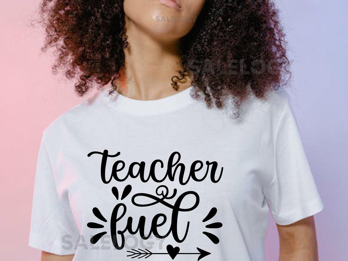 Teacher Fuel T-Shirt - Customized Graphic Unisex Tee - Educator - Teacher Appreciation Tee - Classroom Heroes -Teaching Profession Tee_995