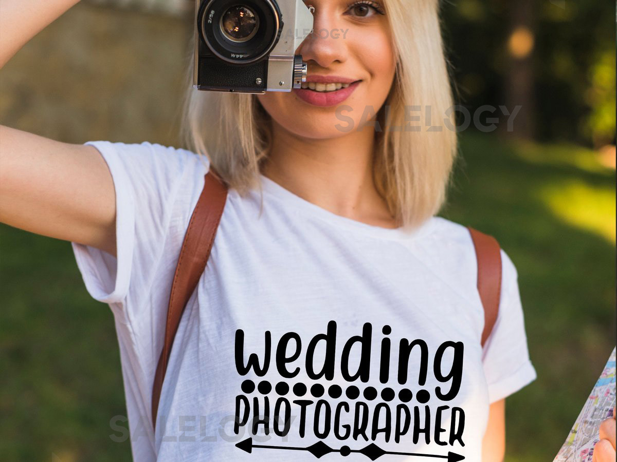 Wedding Photographer T-Shirt - Customized Graphic Unisex Tee - Wedding Photoshoot - Wedding Event - Professional Photographer Tee_1176