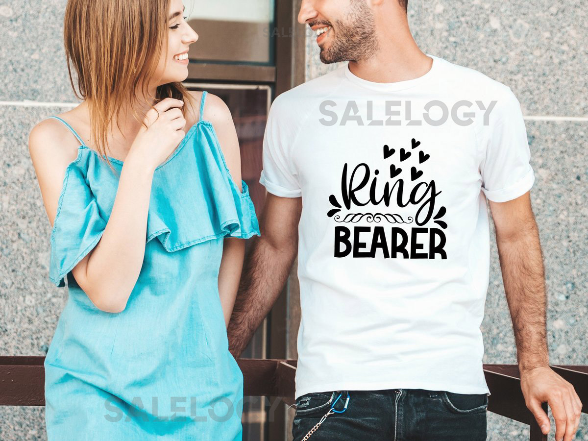 Ring Bearer T-Shirt - Customized Graphic Unisex Tee - Casual Wear - Wedding Vibes - Bridal Party Tee - Little Helper - Youngest Member Tee_875