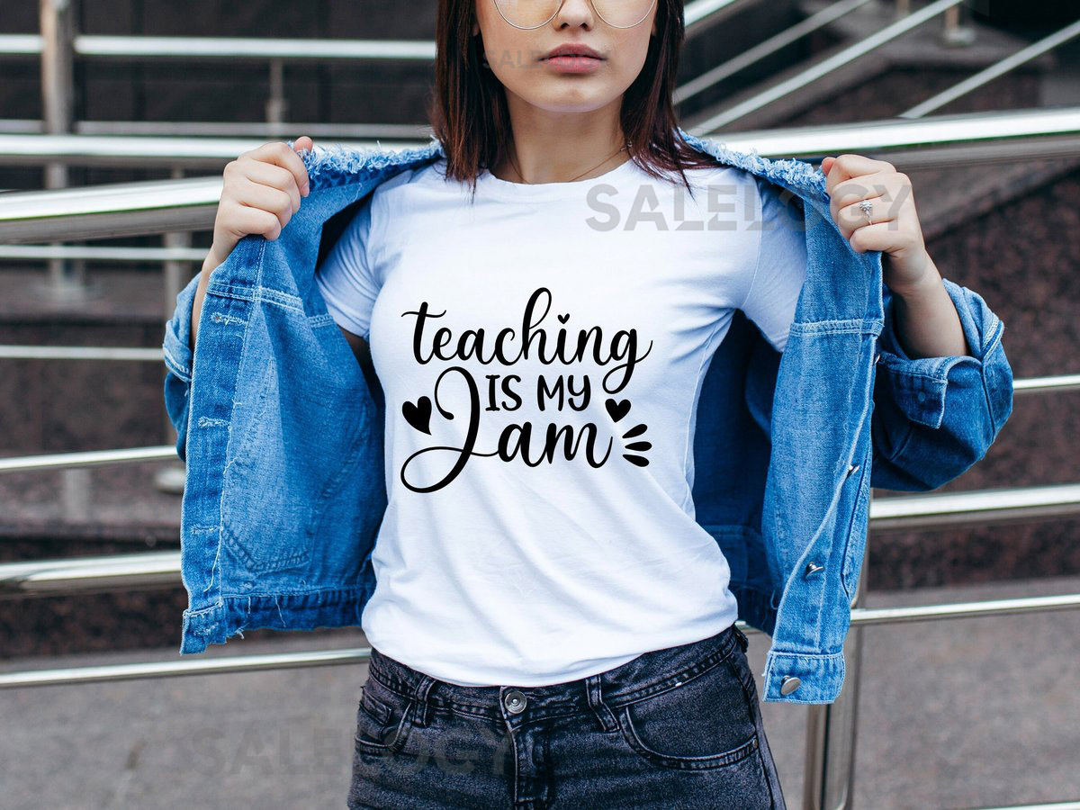 Teaching Is My Jam T-Shirt - Customized Graphic Unisex Tee - Gift For Teacher's Day - Teacher Appreciation Tee - Teacher Love -Casual Wear_1022