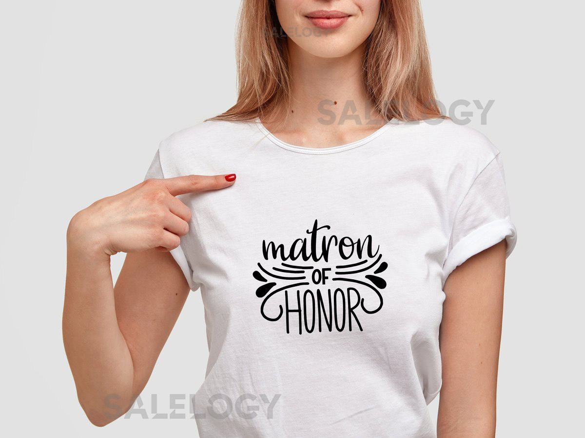 Matron of Honor T-Shirt - Customized Graphic Unisex Tee - Bachelorette Party - Wedding Preparations - Bridal Party Tee_683