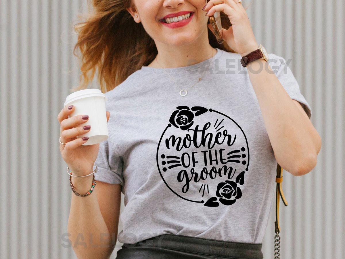Mother of the Groom T-Shirt - Customized Graphic Women Tee - Casual Wear - Wedding Vibes - Family Love -Special Wedding Role Tee -Mom's Love_705