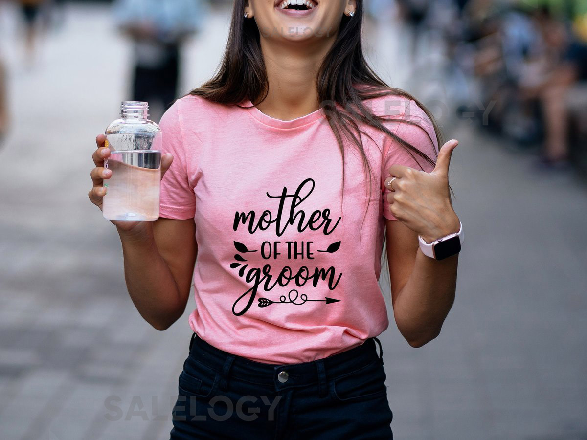 Mother of the Groom T-Shirt - Customized Graphic Women Tee - Casual Wear - Wedding Vibes - Family Love -Special Wedding Role Tee -Mom's Love_707