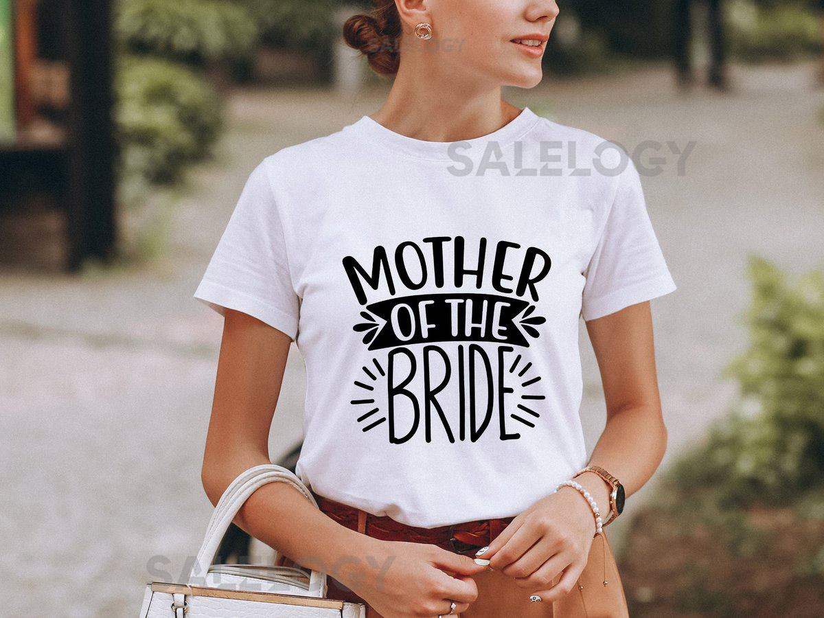 Mother of the Bride T-Shirt - Customized Graphic Women Tee - Casual Wear - Wedding Vibes - Family Love -Special Wedding Role Tee -Mom's Love_699