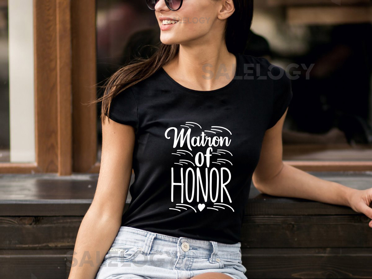 Matron of Honor T-Shirt - Customized Graphic Unisex Tee - Bachelorette Party - Wedding Preparations - Bridal Party Tee_684