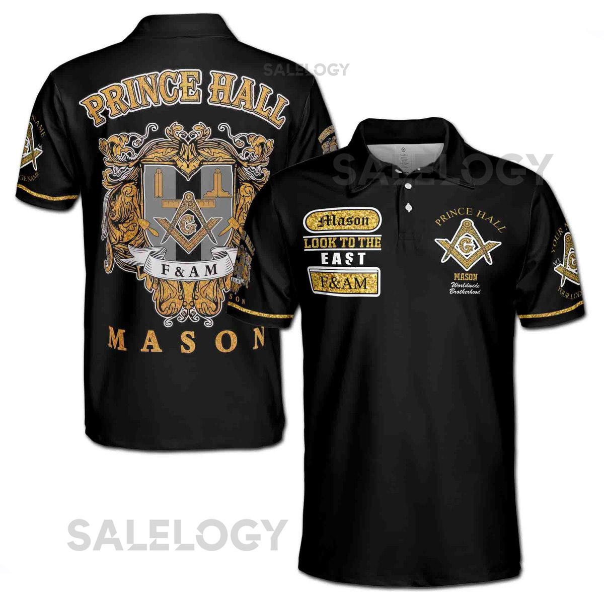 Freemasonry Prince Hall Men's Polo Shirt Custom Masonic Lodge Apparel_479