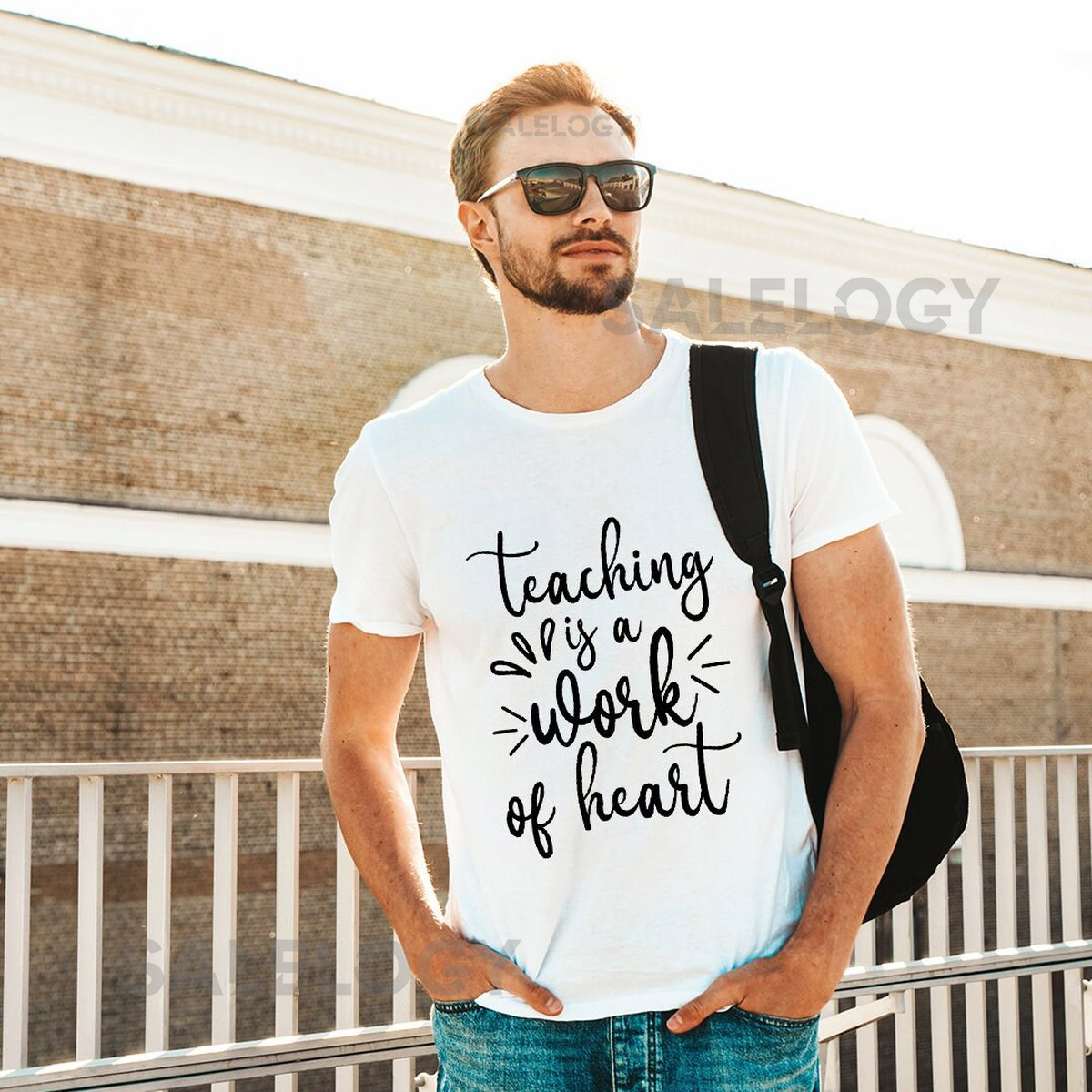 Teaching Is a Work of Heart T-Shirt - Customized Graphic Unisex Tee - Gift For Teacher's Day - Teacher Appreciation Tee -Passionate Educator_1016