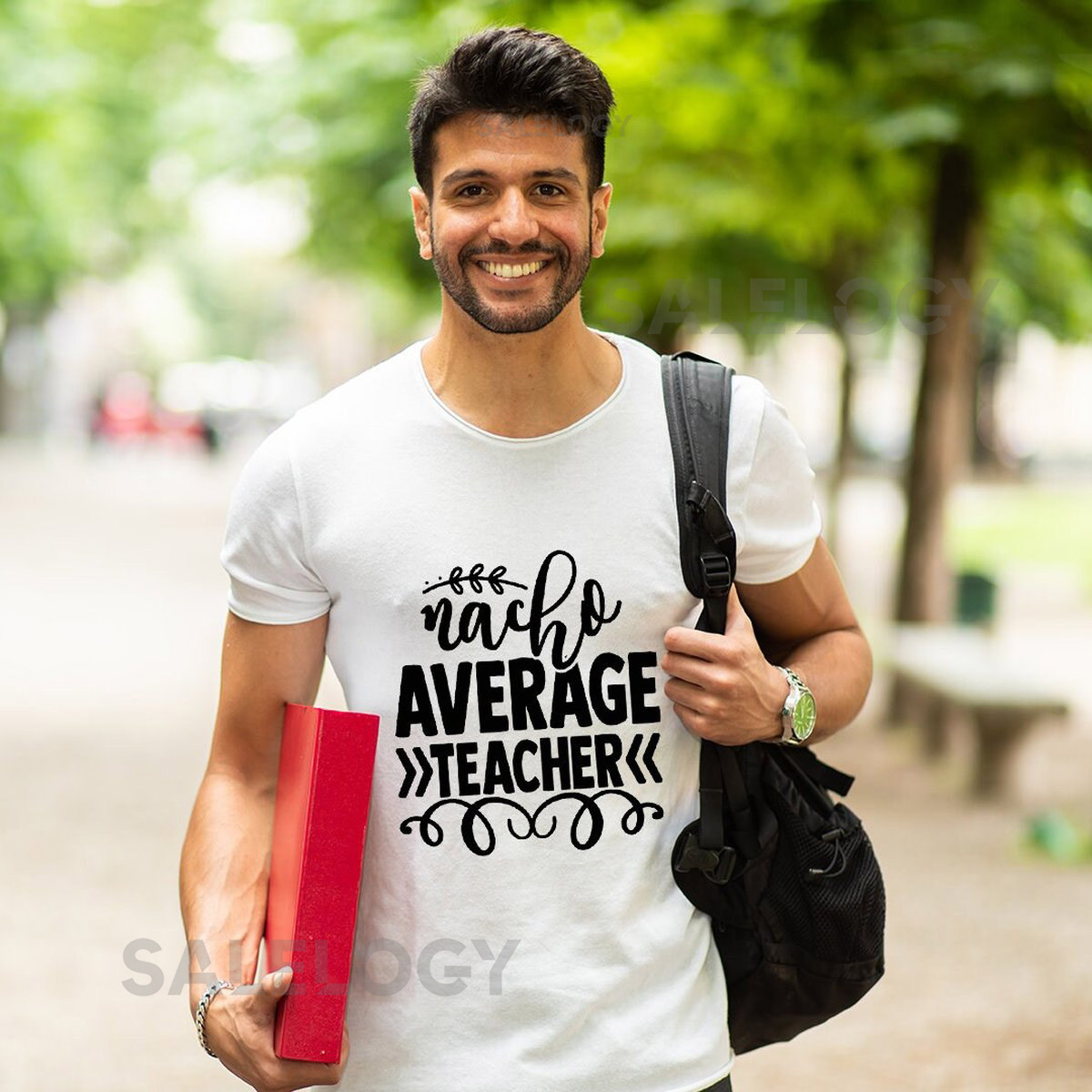 Nacho Average Teacher T-Shirt - Customized Graphic Unisex Tee - Gift For Teacher's Day - Teacher Personality Tee - Playful Teacher_750