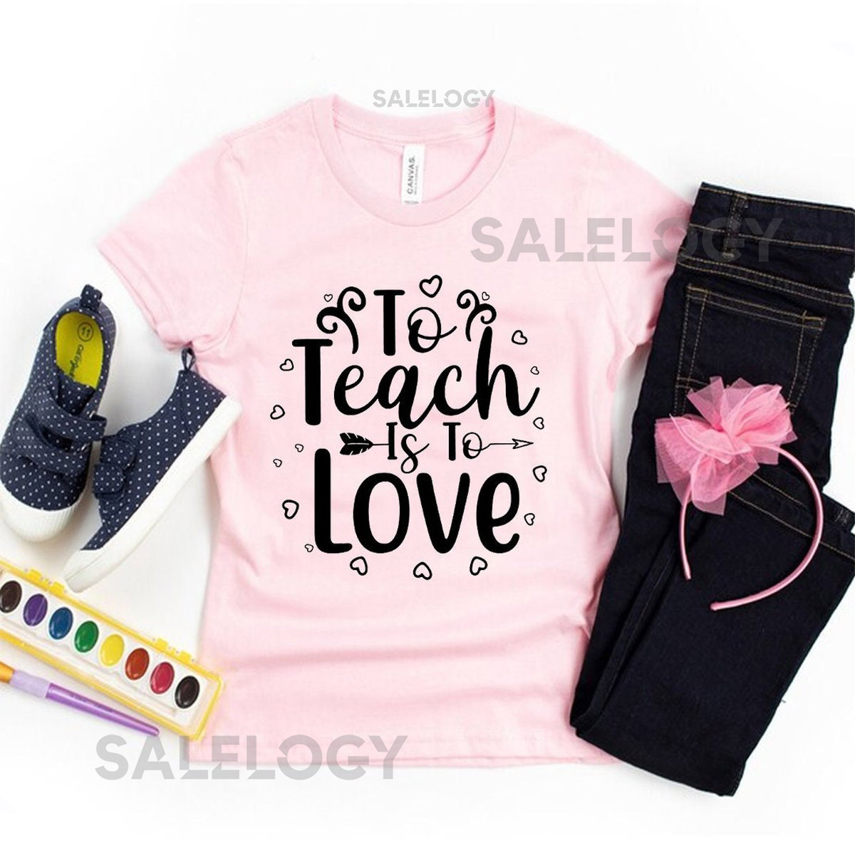 To Teach Is to Love T-Shirt - Customized Graphic Unisex Tee - Teacher Student Bond - Teacher Dedication Tee - Teacher Love - Educator Care_1145