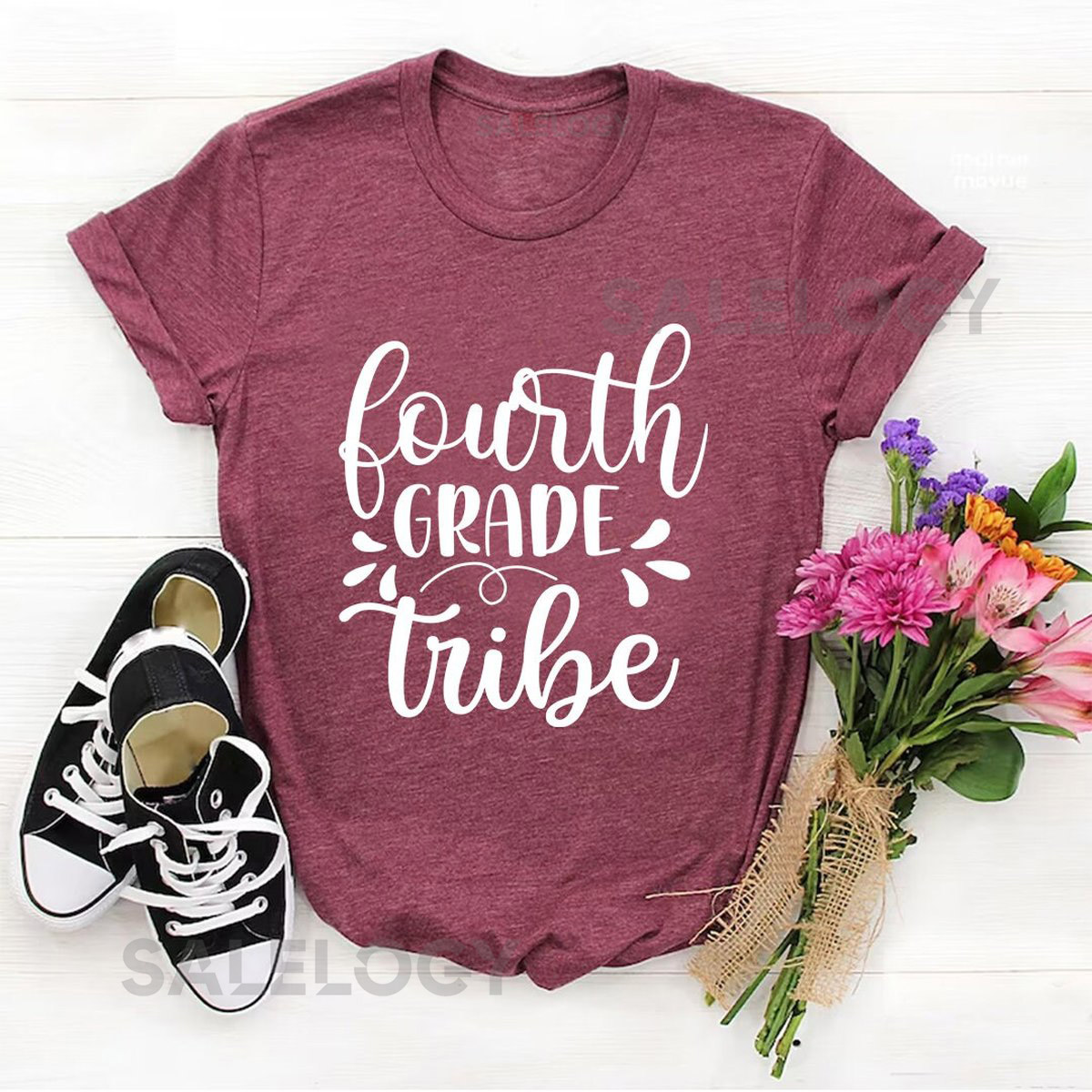 Fourth Grade Tribe T-Shirt - Customized Graphic Unisex Tee - School Memories - Group Identity Tee - Lasting Friendships - School Journey_343