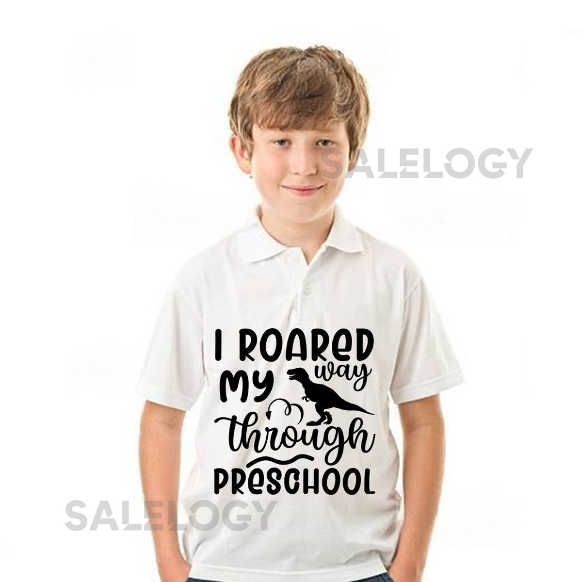 I Roared My Way Through Pre-School T-Shirt - Customized Graphic Unisex Tee - First Day Of School Tee - Back To School - Pre-School Life Tee_528