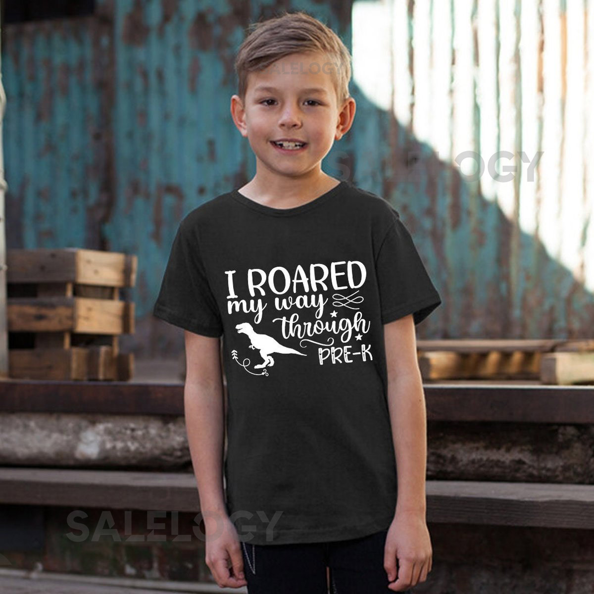 I Roared My Way Through Pre-K T-Shirt - Customized Graphic Unisex Tee - First Day Of School Tee - Back To School - Pre-School Life Tee_525