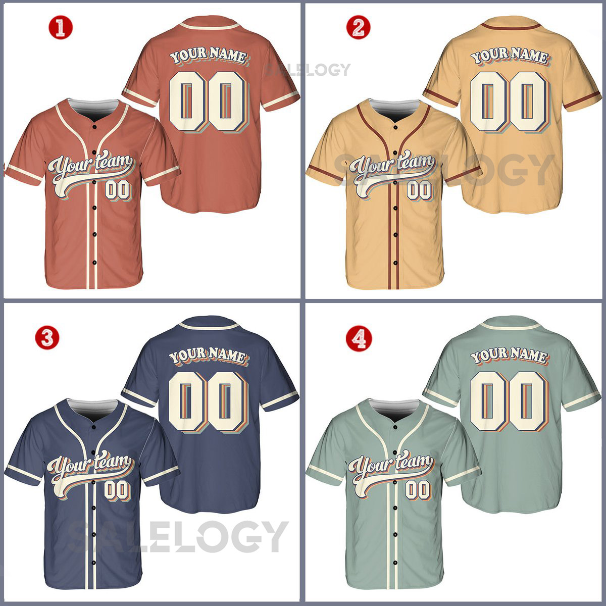 Personalized Vintage Team Name And Number Baseball Jersey Custom Baseball Jersey Shirt Baseball Jersey Uniform For Baseball Fans Lovers_724