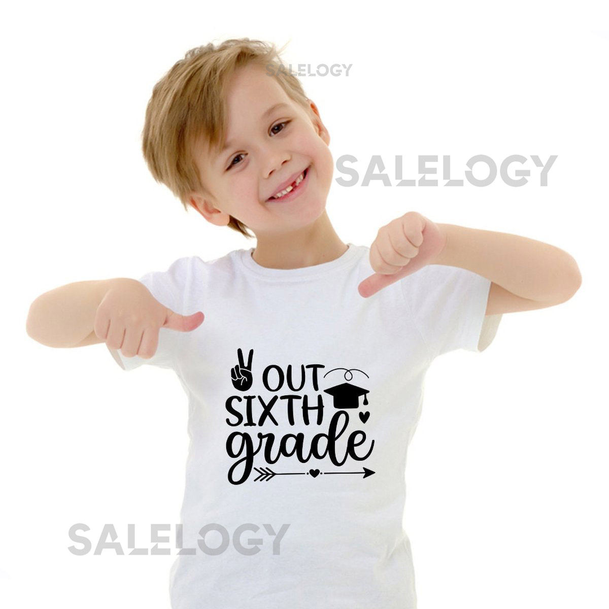 Out Sixth Grade T-Shirt - Customized Graphic Unisex Tee - School Life -Milestone Tee -Educational Journey -Proud Parents -End of Year_798