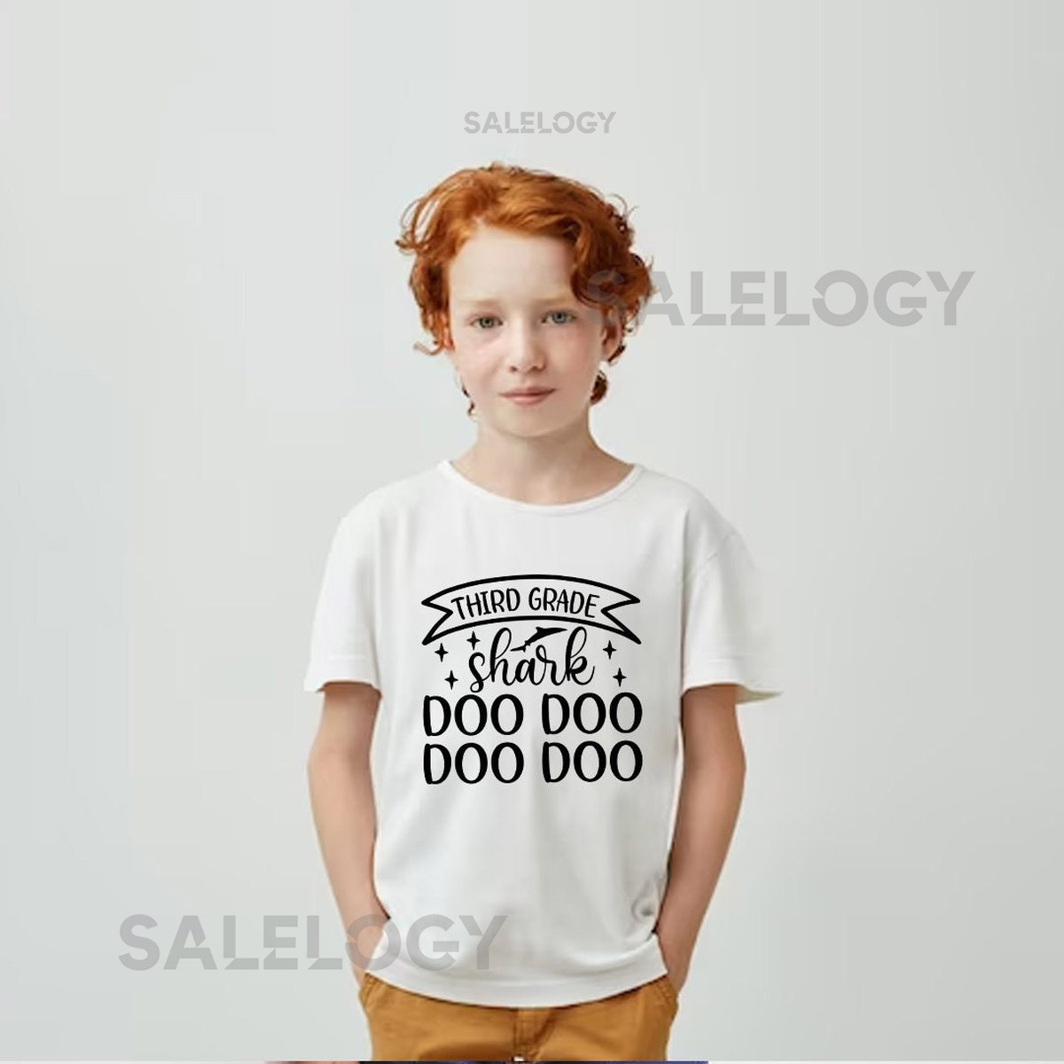 Third Grade Shark Do Do Do Do T-Shirt - Customized Graphic Unisex Tee - School Memories - Tackling Challenges - School Journey - Shark Theme_1096
