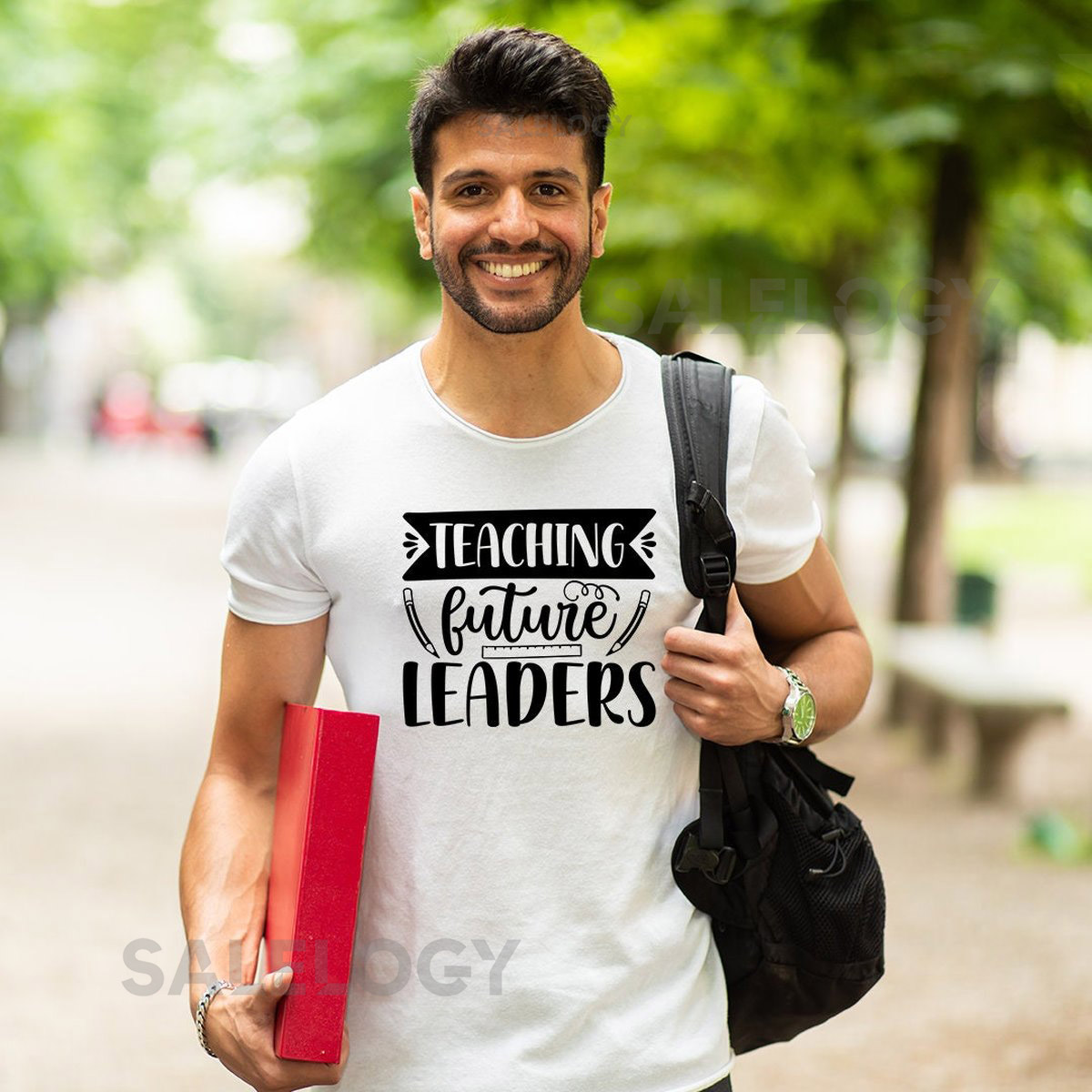 Teaching Future Leaders T-Shirt - Customized Graphic Unisex Tee - Education Matters - Teacher Impact - Teacher Dedication - Casual Wear_1015