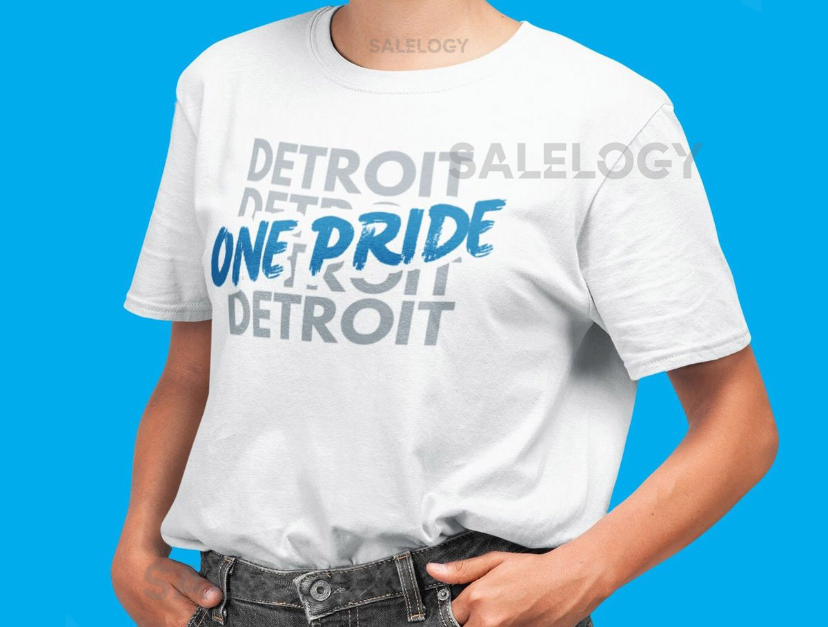 Detroit Lions 'One Pride' Bella Canvas Unisex T-Shirt_196
