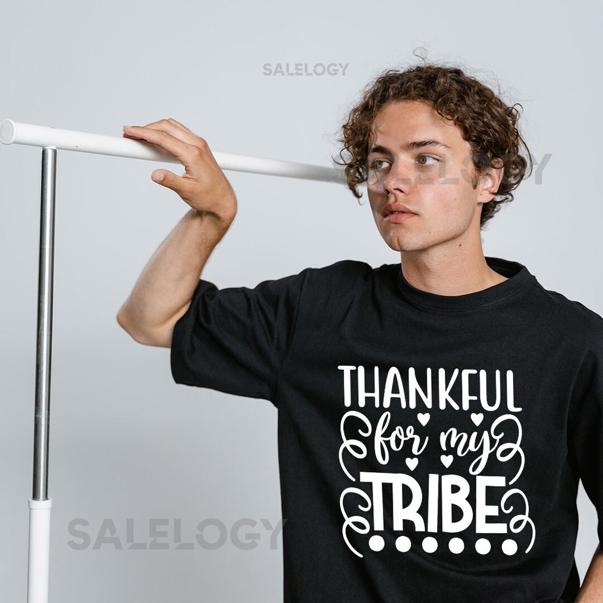 Thankful For My Tribe T-Shirt - Customized Graphic Unisex Tee - Casual Wear -Cherished Moments- Wedding Squad -Meaningful Bonds -Bestfriends_1043