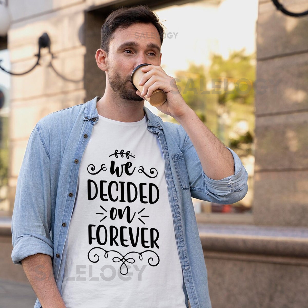 We Decided on Forever T-Shirt - Customized Graphic Unisex Tee - Eternal Love - Couple's Shirt - Soulmates - Meaningful Bond - Relationship_1168