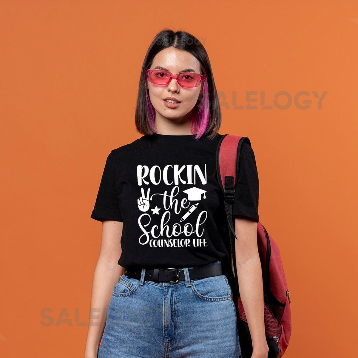 Rocking the School Counselor Life T-Shirt - Customized Graphic Unisex Tee - Role Model - Educational Support - Academic Success_892