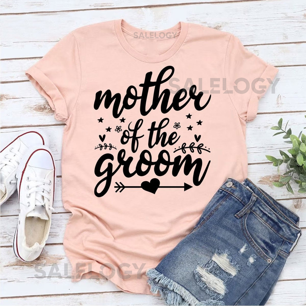 Mother of the Groom T-Shirt - Customized Graphic Women Tee - Casual Wear - Family Love -Special Wedding Role Tee - Mom's Love_704