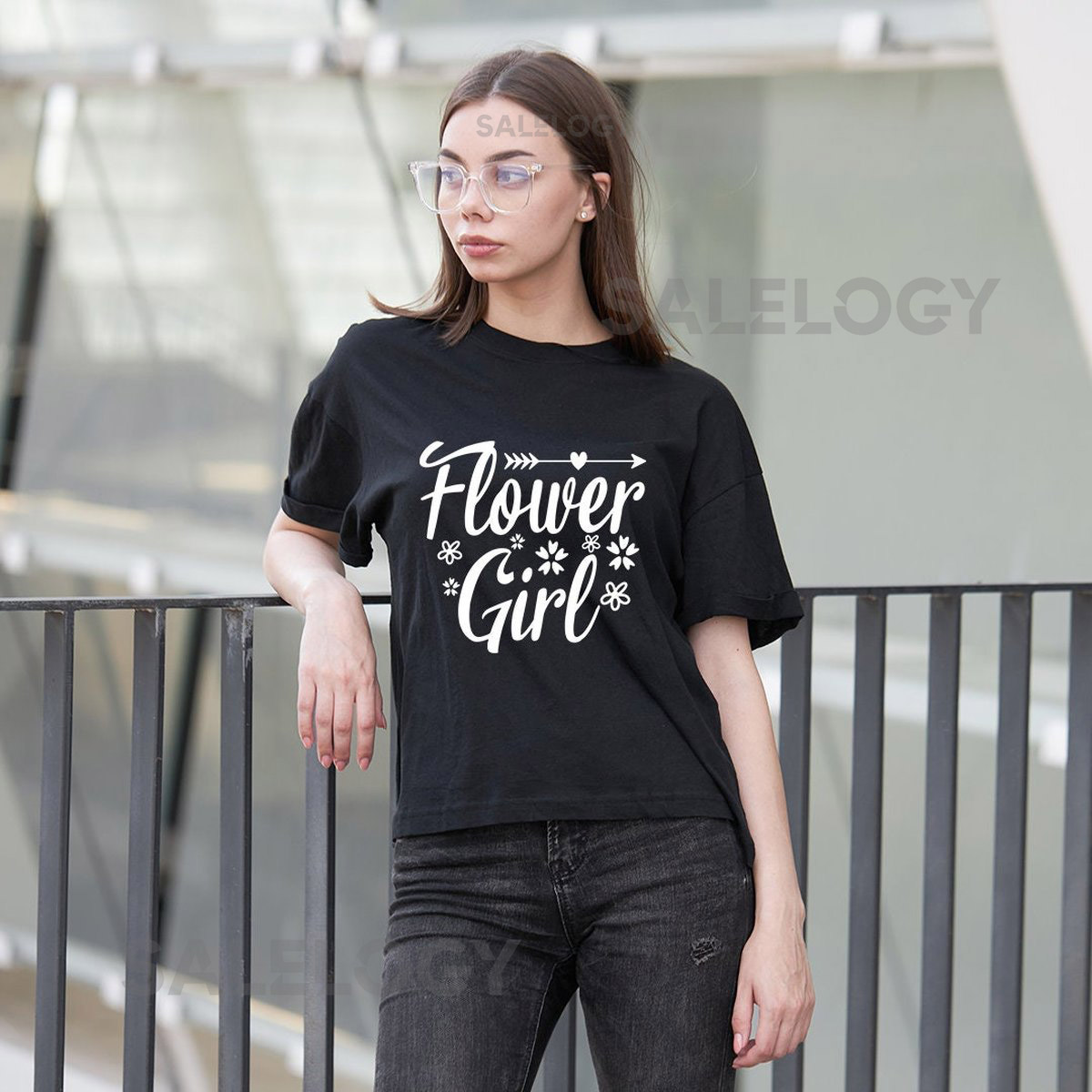 Flower Girl T-Shirt - Customized Graphic Unisex Tee - Casual Wear - Bridal Party Tee - Wedding Celebrations - Wedding Party_329
