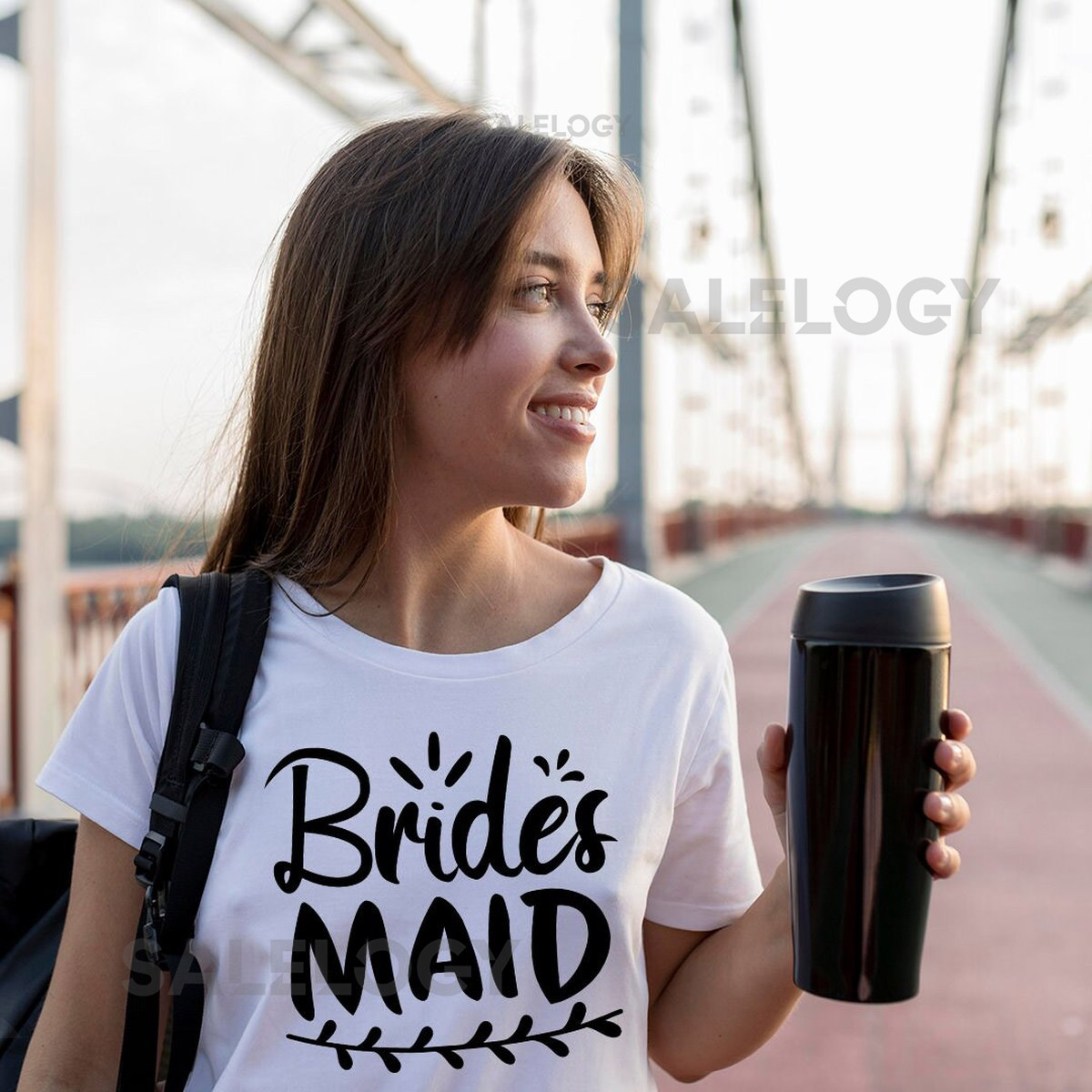 Bridesmaid T-Shirt - Customized Graphic Girls Tee - Casual Wear - Wedding Vibes - Bridal Shower Tee -Bachelorette party Tee -Brides' Friends_161