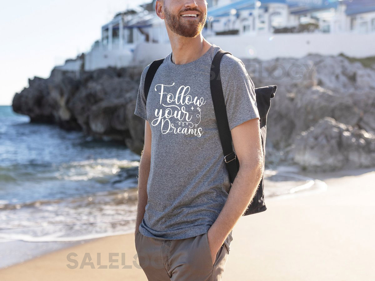 Follow Your Dreams T-Shirt - Customized Graphic Unisex Tee - Dream Chaser Tee - Inspirational Shirt -Believe In Yourself Tee-Self Motivation_334