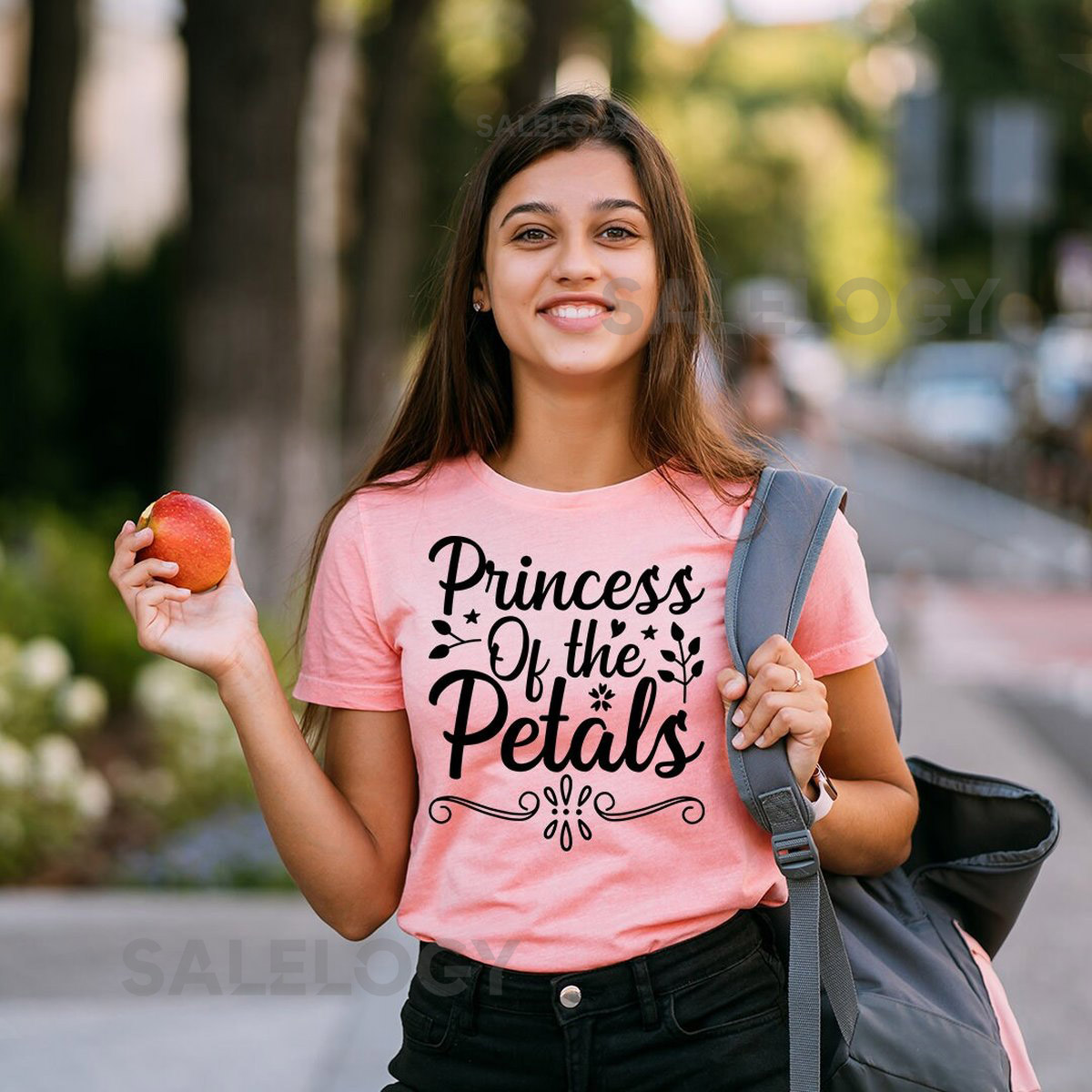 Princess of the Petals T-Shirt - Customized Graphic Girls Tee - Flower Girl - Scattering Petals - Floral Scents - Casual Wear- Wedding Vibes_829