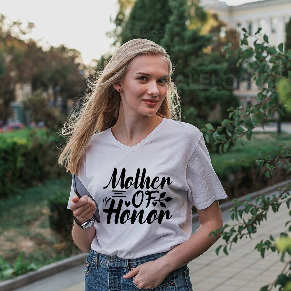 Mother of Honor T-Shirt - Customized Graphic Women Tee - Wedding Vibes - Family Love -Special Wedding Role Tee - Mom's Love_696