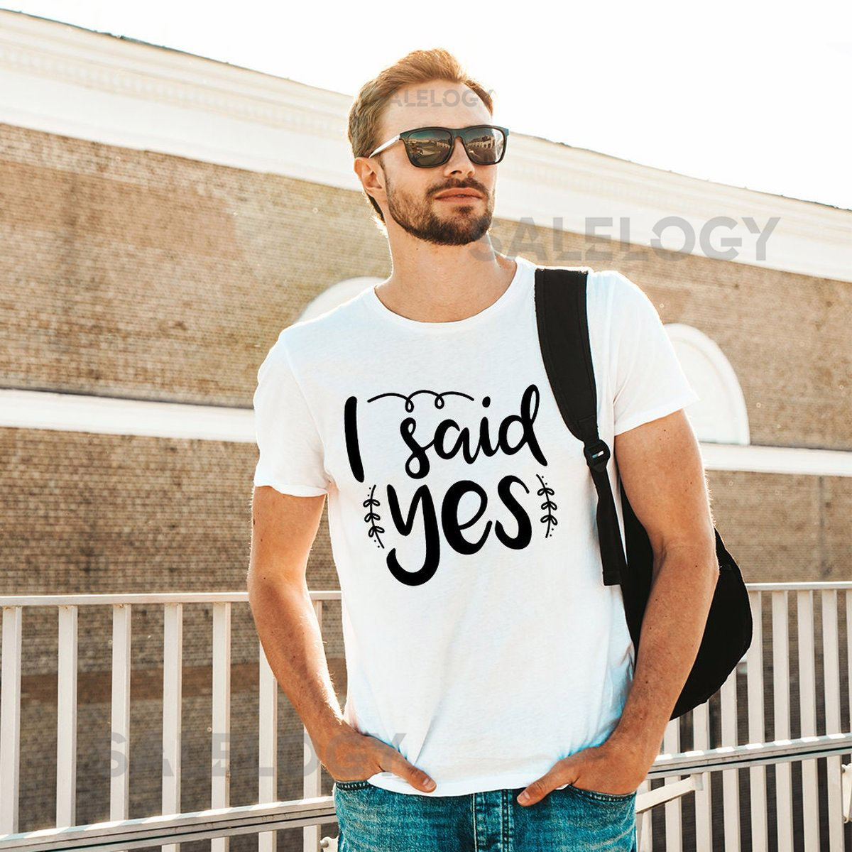 I Said Yes T-Shirt - Customized Graphic Unisex Tee - Casual Wear - Celebrate Love - Special Moments - Couples Gift - Marriage Proposal Tee_530