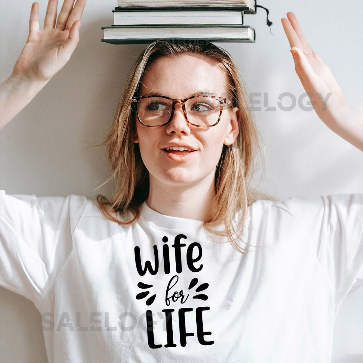 Wife For Life T-Shirt - Customized Graphic Tee - Best Wife Gift - Casual Wear- Wedding Party - Bridal Shower Tee- Couples Tee- Gift for Wife_1193
