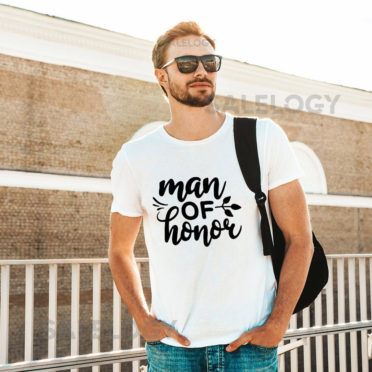 Man of Honor T-Shirt - Customized Graphic Men Tee - Casual Wear - Bestfriends Goals - Groom's Best Man Tee - Wedding Support - Wedding Party_677