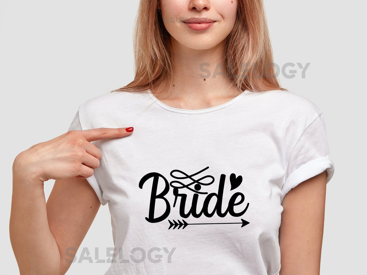 Bride T-Shirt - Customized Graphic Tee - Gift For Bride - Casual Wear - Wedding Vibes - Bridal Shower Tee - Bachelorette party Tee_143
