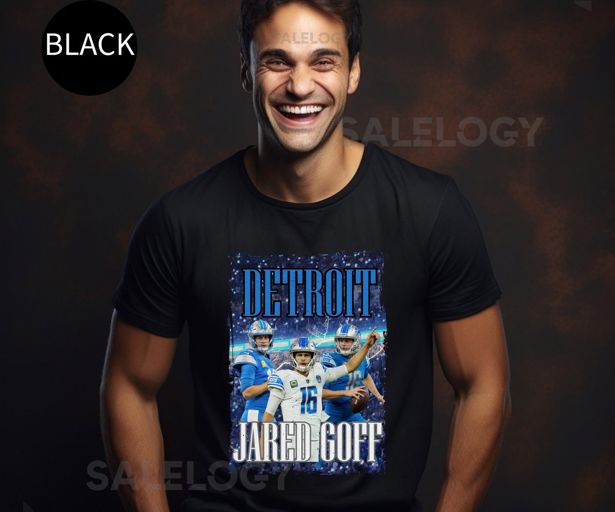 Jared Goff Detroit Lions T-Shirt NFL Football Tee_527
