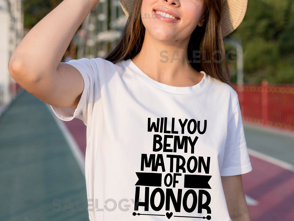 Will You Be My Matron of Honor T-Shirt - Customized Graphic Unisex Tee - Proposal Tee - Wedding Preparations - Bridal Party Tee_1210