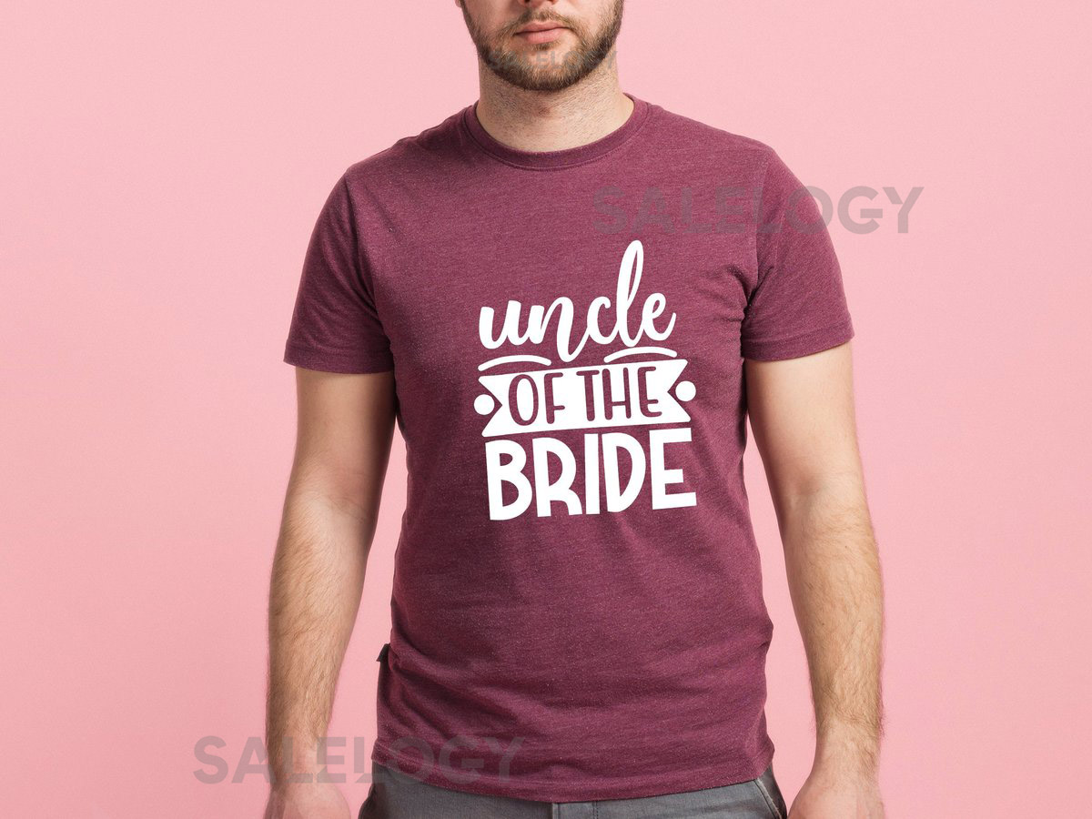 Uncle of the Bride T-Shirt - Customized Graphic Men Tee - Casual Wear - Family Love - Proud Uncle Tee - Wedding Role - Bridal Party Tee_1152