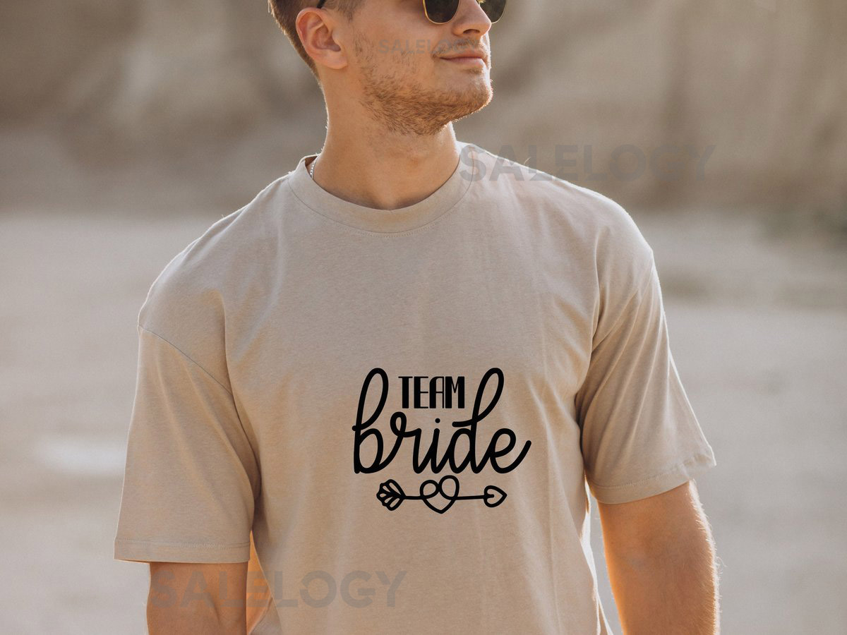 Team Bride T-Shirt - Customized Graphic Unisex Tee - Casual Wear - Wedding Vibes - Bridal Shower Tee - Bachelorette party Tee - Bride Squad_1036
