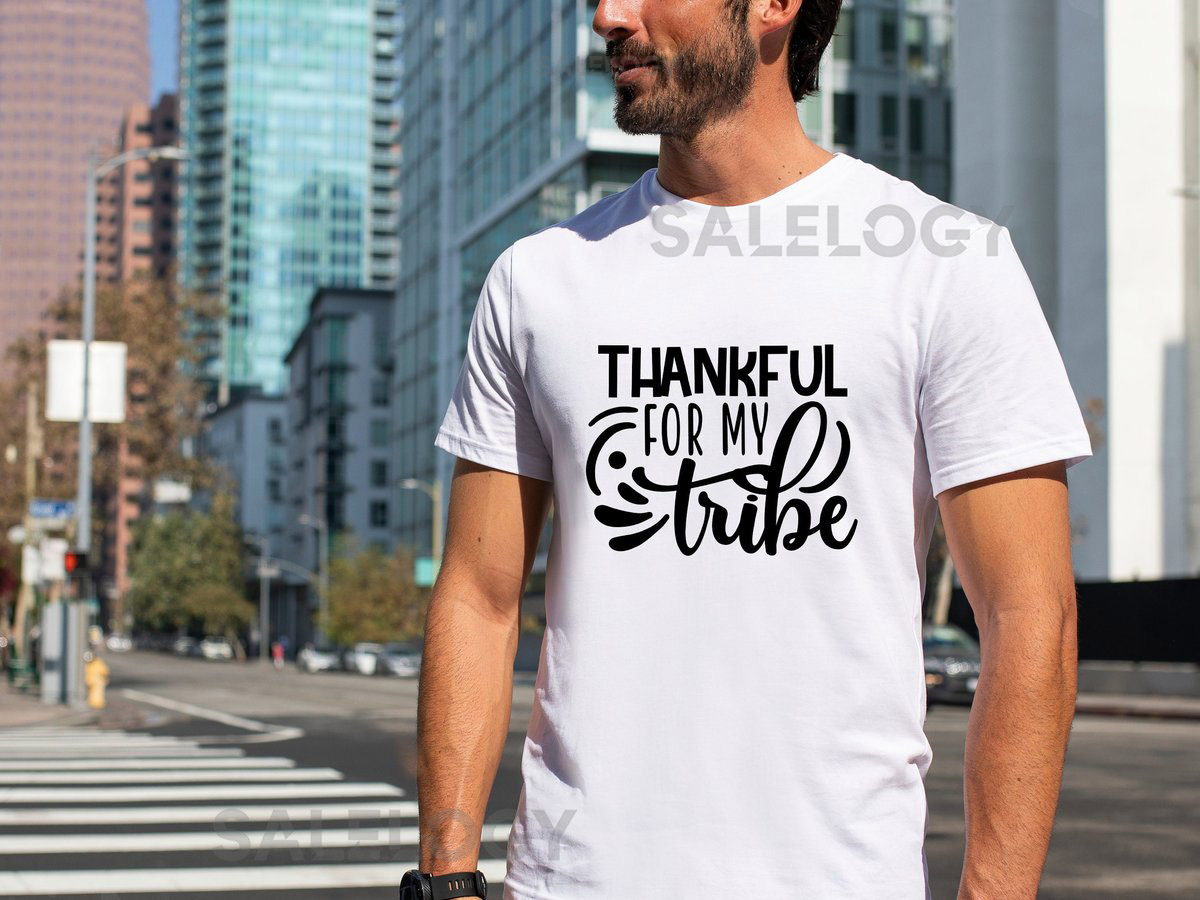 Thankful For My Tribe T-Shirt - Customized Graphic Unisex Tee - Casual Wear - Wedding Vibes - Wedding Squad - Meaningful Bonds - Bestfriends_1041