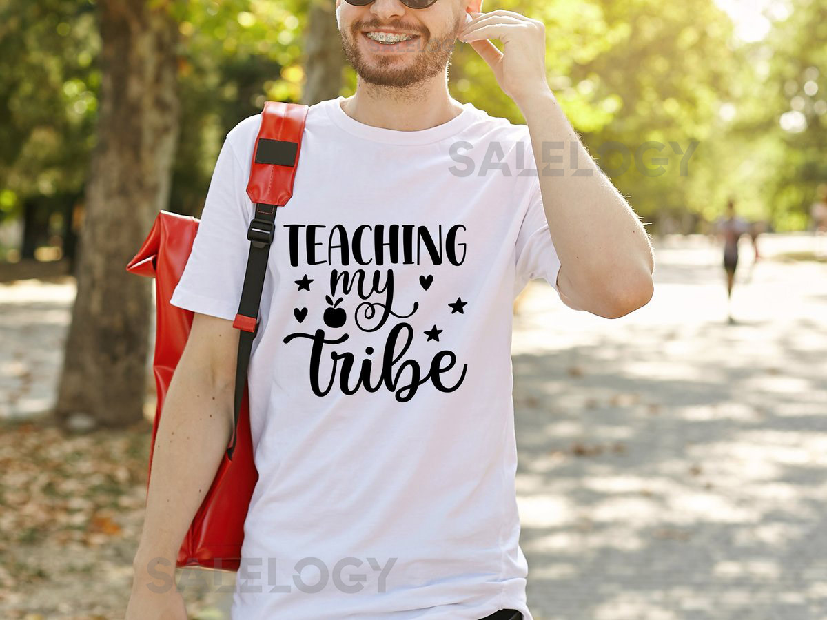 Teaching My Tribe T-Shirt - Customized Graphic Unisex Tee - Gift For Teacher's Day - Teacher Appreciation Tee - Teacher Support -Casual Wear_1028