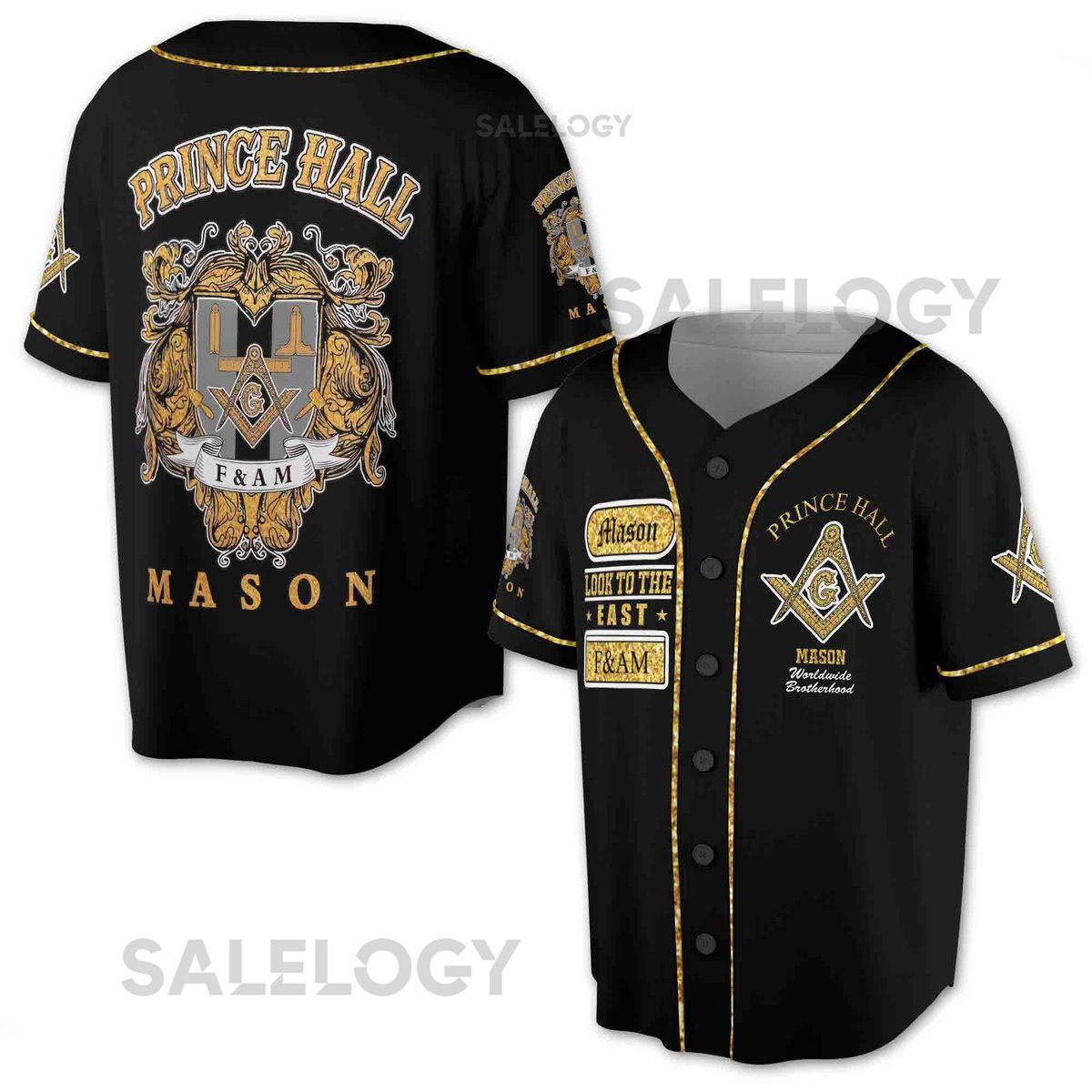Masonic Prince Hall Baseball Jersey Custom Lodge Name Number_82